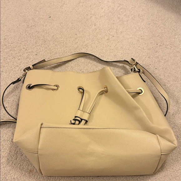 H&M Cream Shoulder Bag with Drawstring - Picture 1 of 1